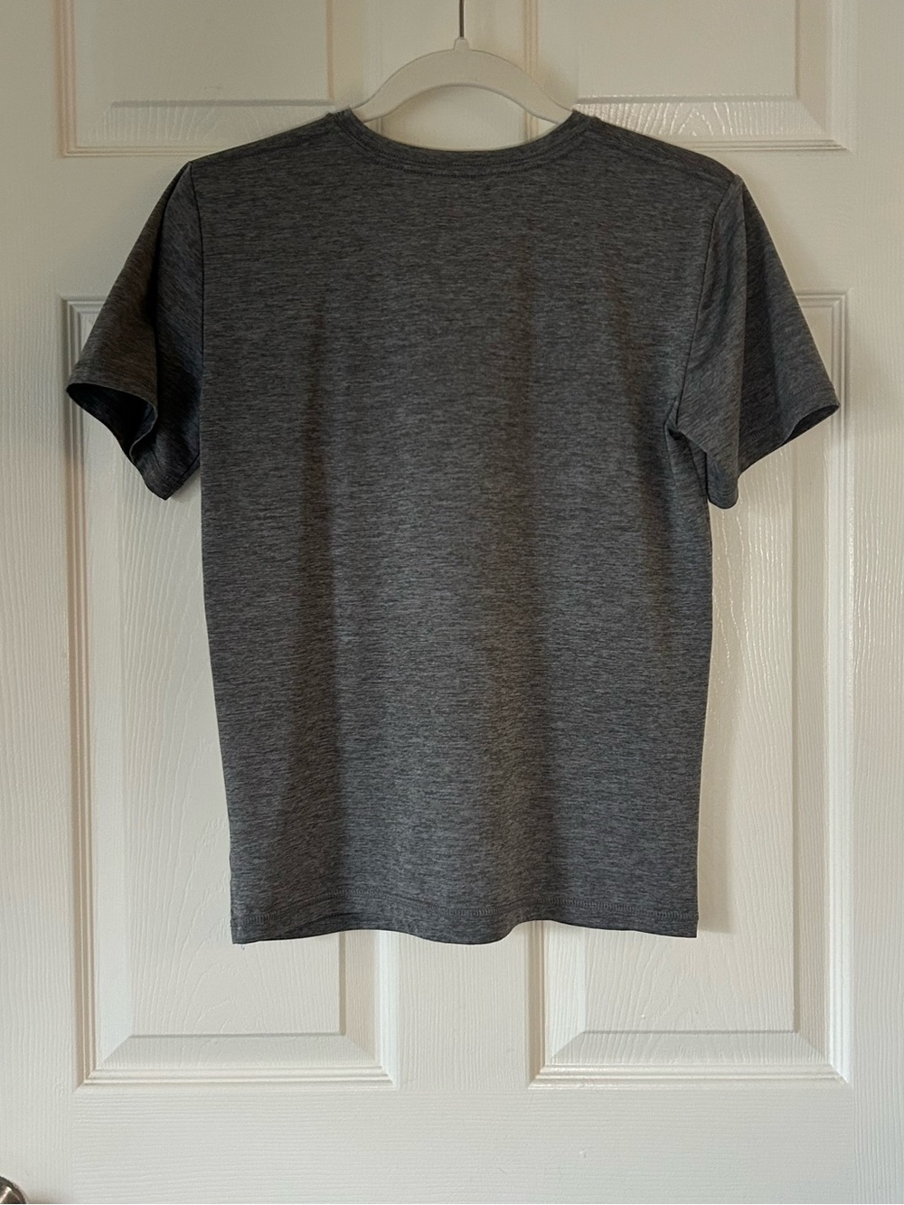 adidas Dark Gray Logo T-Shirt White Graphic Tee - Women's Size Medium - Picture 3 of 8
